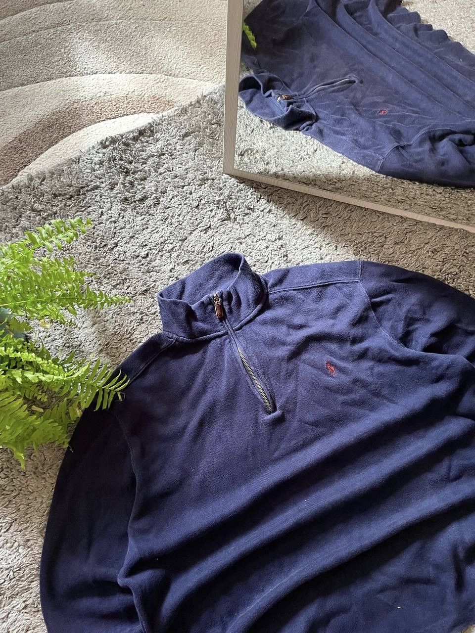 Polo Ralph Lauren × Vintage 00s Polo Ralph Lauren Streetwear 1/3 Zip Sweatshirt Logo Y2k Size US XL / EU 56 / 4 - 3 Thumbnail