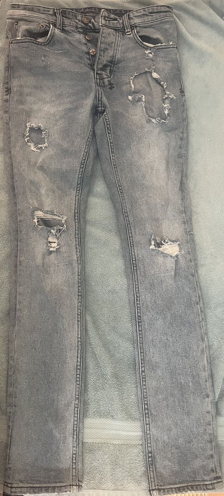 Ksubi denim ripped blue jeans