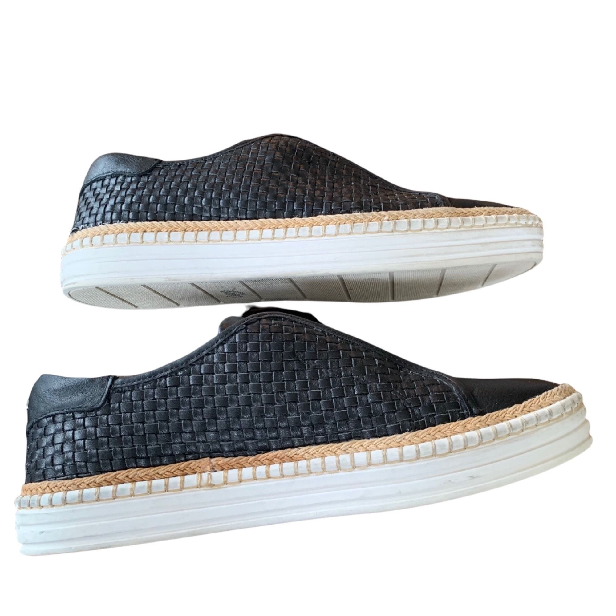 J/Slides J Slides Woven Leather Slip-On Loafers 8.5 Size US 8.5 / IT 38.5 - 8 Thumbnail