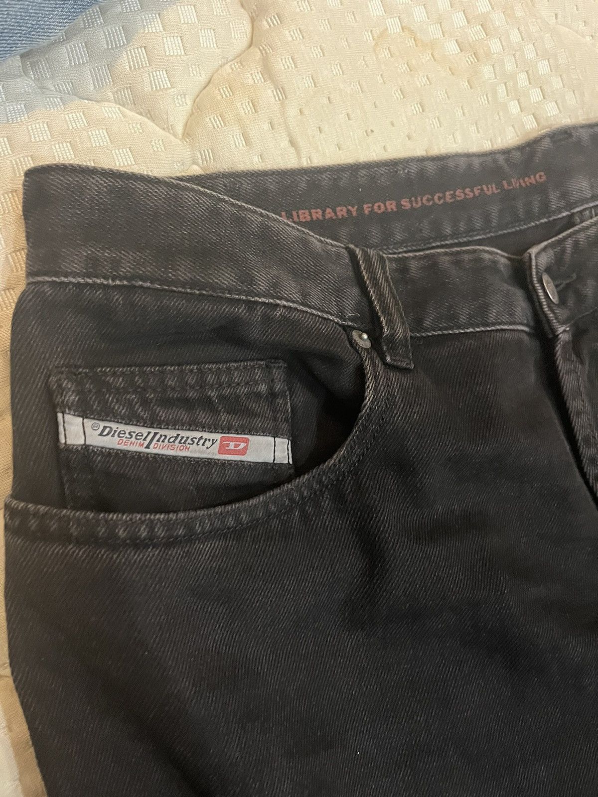 Designer × Diesel Diesel Regulated Black jeans Size US 38 / EU 54 - 2 Thumbnail