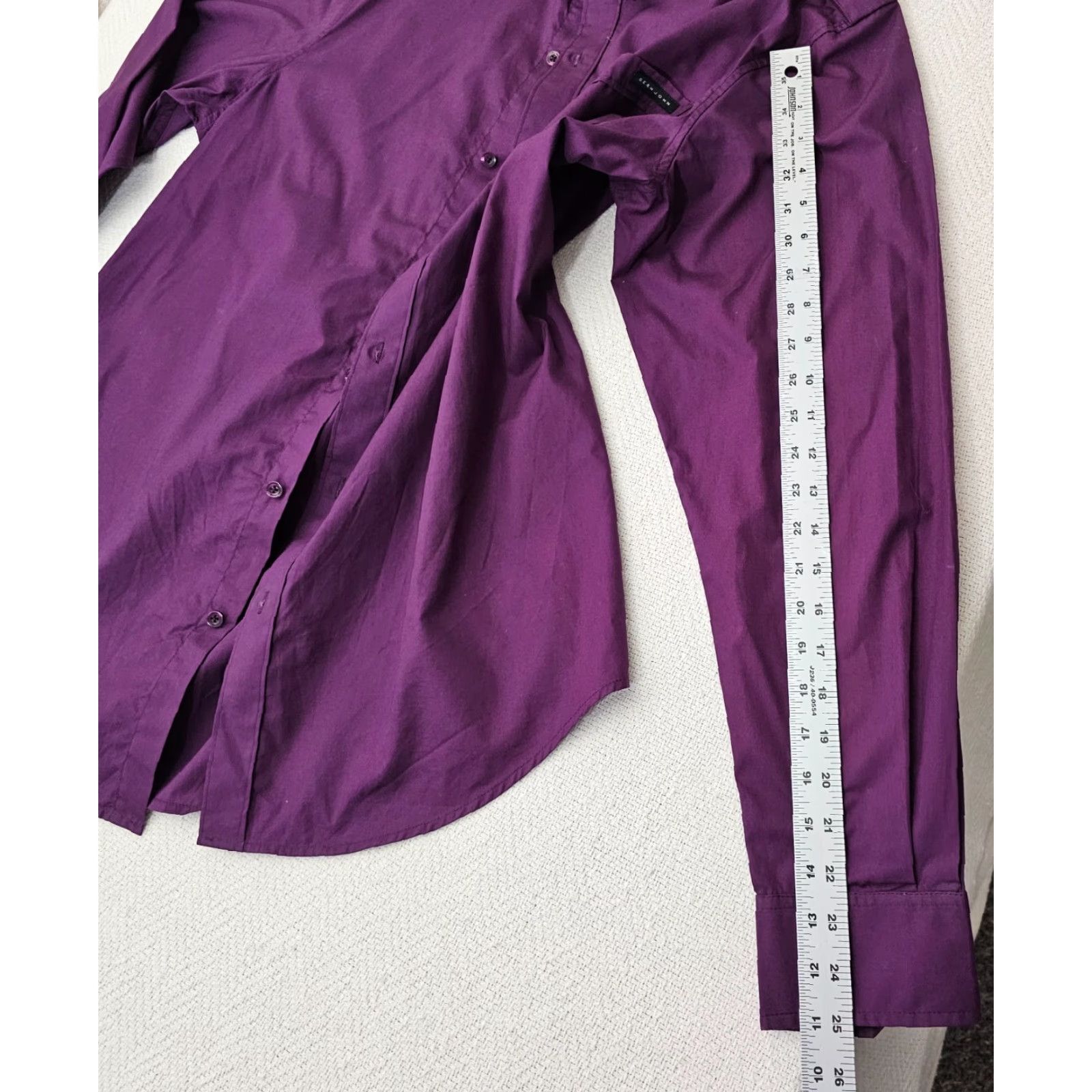 Sean John Sean John Shirt Mens Size L Button-Up Long Sleeve Pocket Purple Confident Fit Regular Size US L / EU 52-54 / 3 - 7 Thumbnail