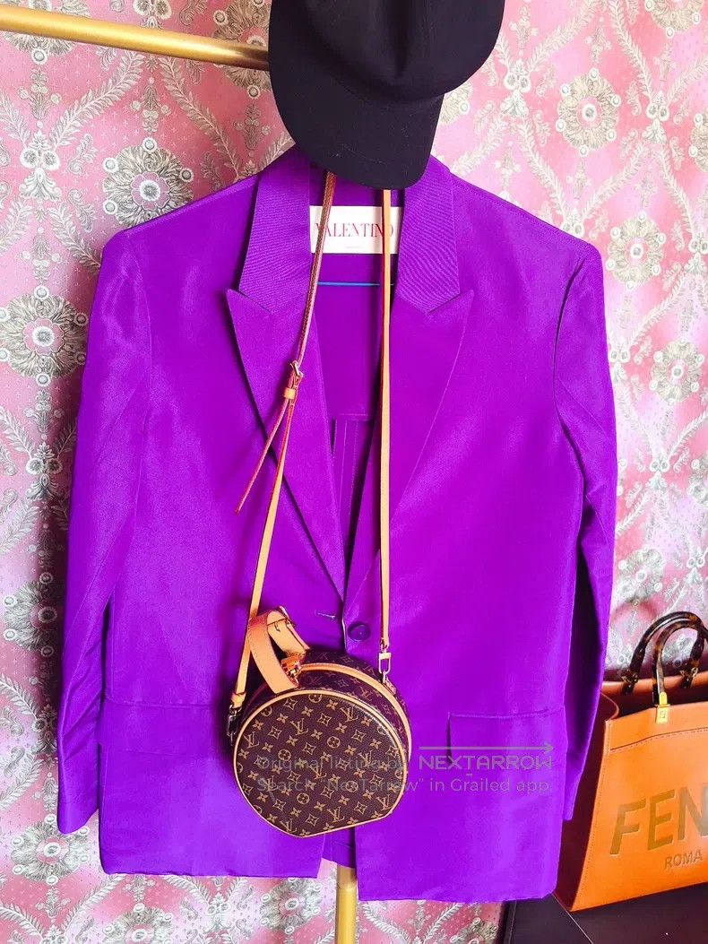 Valentino Valentino Purple blazer Size S / US 4 / IT 40 - 1 Thumbnail