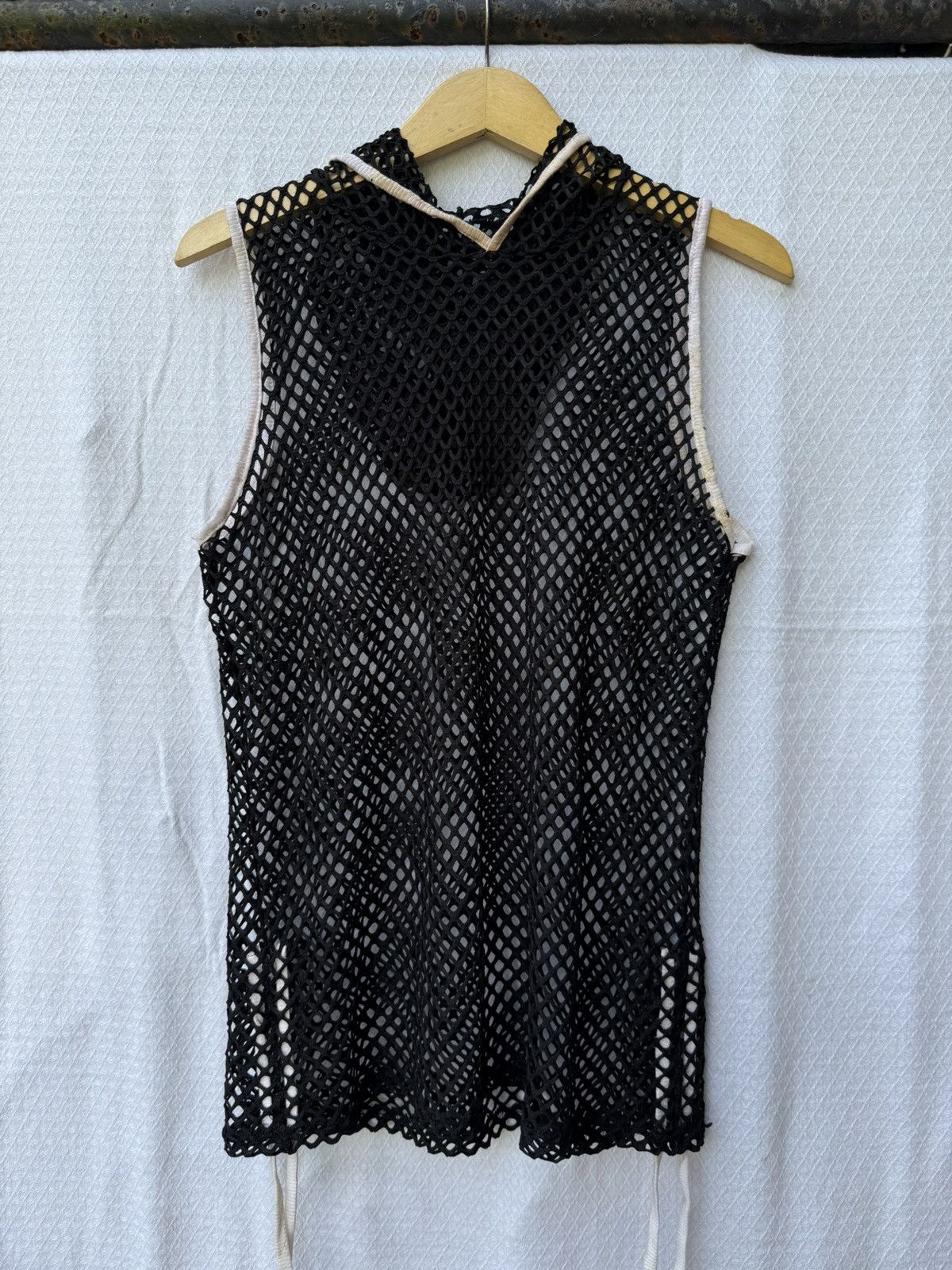 Japanese Brand Fishnet vest hoodie Size US M / EU 48-50 / 2 - 1 Thumbnail