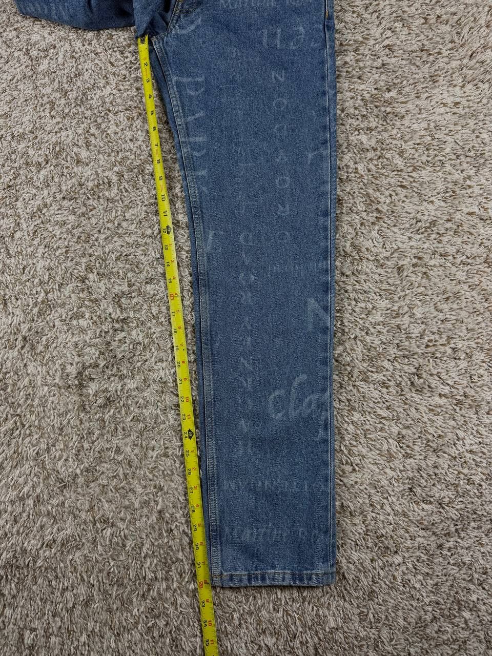Martine Rose Martine Rose Printed Names Straight Leg Denim Jeans Size US 29 - 4 Thumbnail