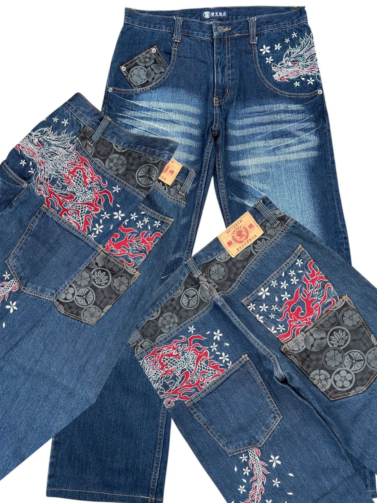 Kapital Karakuri Tamashii Japan Dragon Inspired Type Pocket Denim 🎌 Size US 33 - 1 Thumbnail