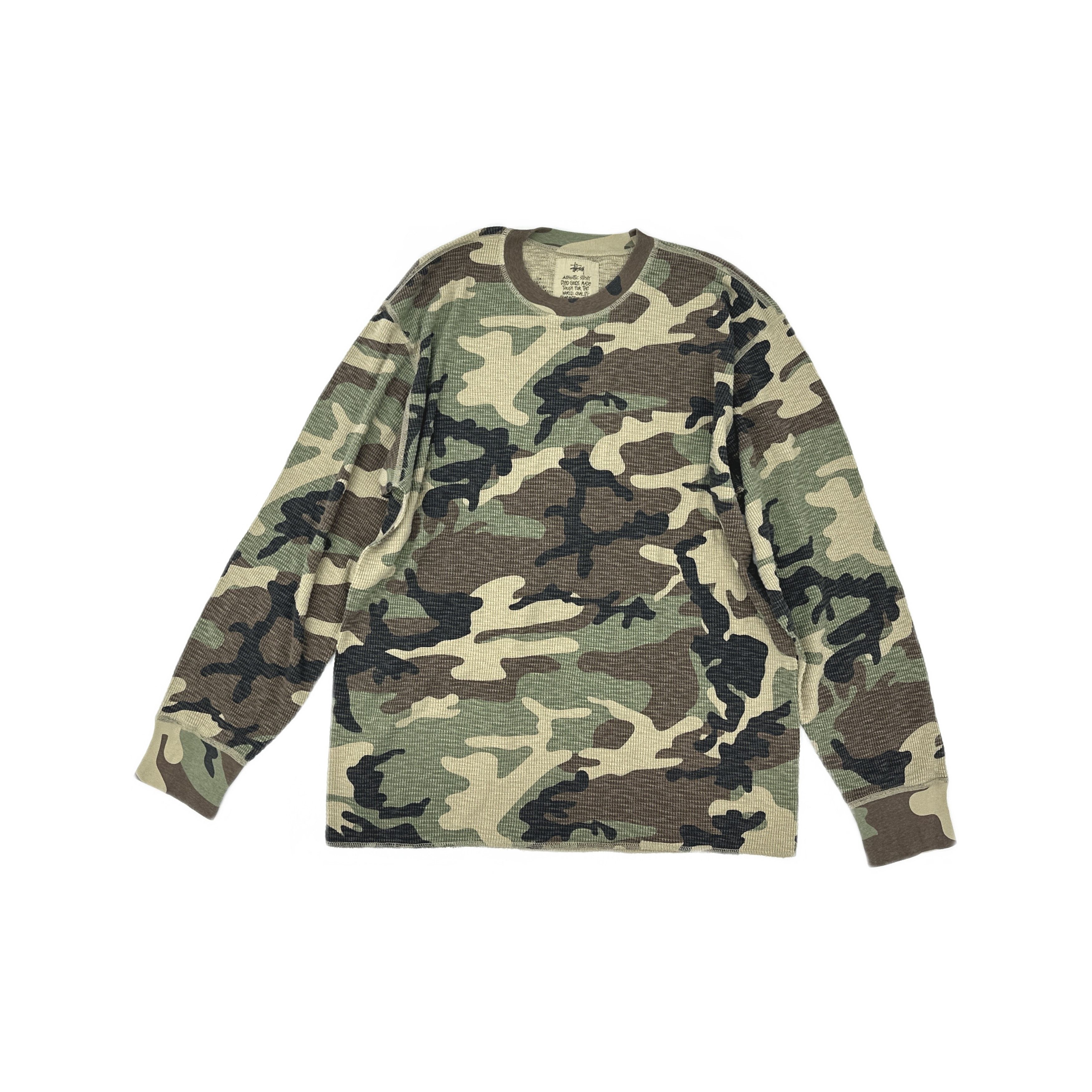 Stussy Stussy Camo Thermal Long Sleeve T-Shirt Size XL Size US XL / EU 56 / 4 - 1 Thumbnail