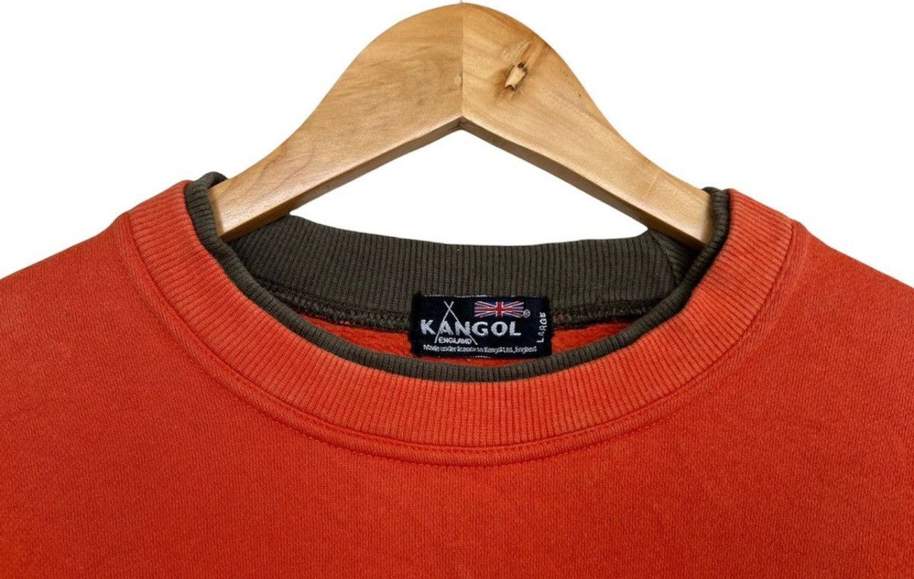 Kangol × Vintage Kangol England Embroidered Logo Orange Sweatshirt Size L / US 10 / IT 46 - 4 Thumbnail