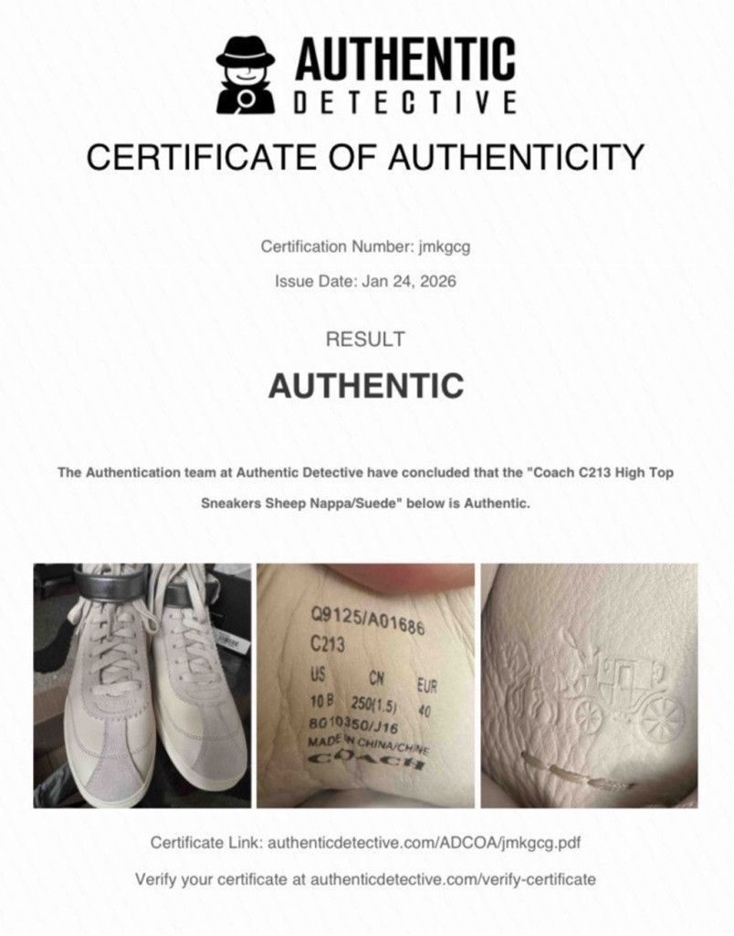 Coach Coach C213 High Top Sneaker Size US 10 / IT 40 - 13 Thumbnail