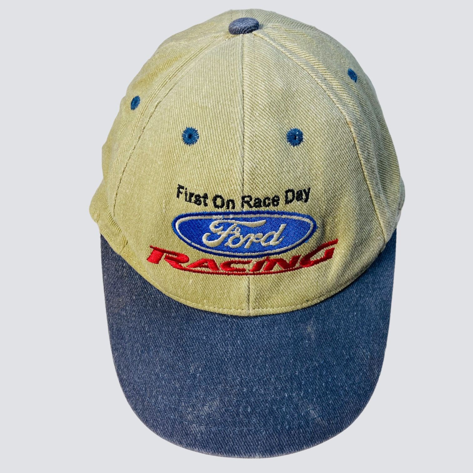 Ford 90s FORD FIRST ON RACE DAY - RARE VINTAGE FADED CAP - № 4165 Size ONE SIZE - 4 Thumbnail
