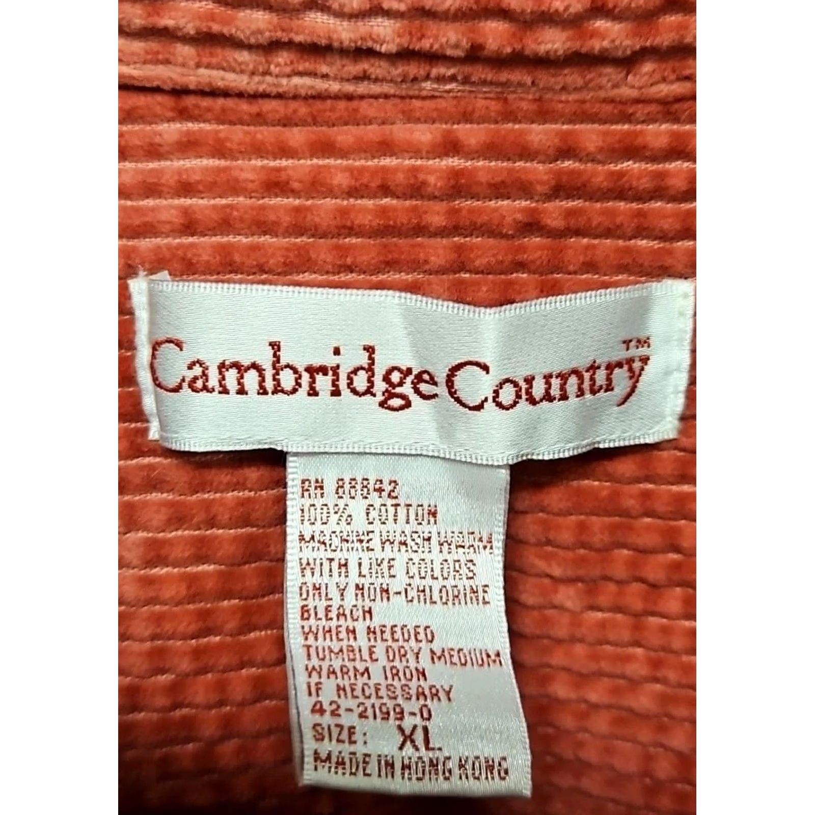 Vintage VINTAGE Cambridge Corduroy Shirt XL Women Pink 100% Cotton 90s Button-Up Long Sleeve Collared Size XL / US 12-14 / IT 48-50 - 5 Thumbnail