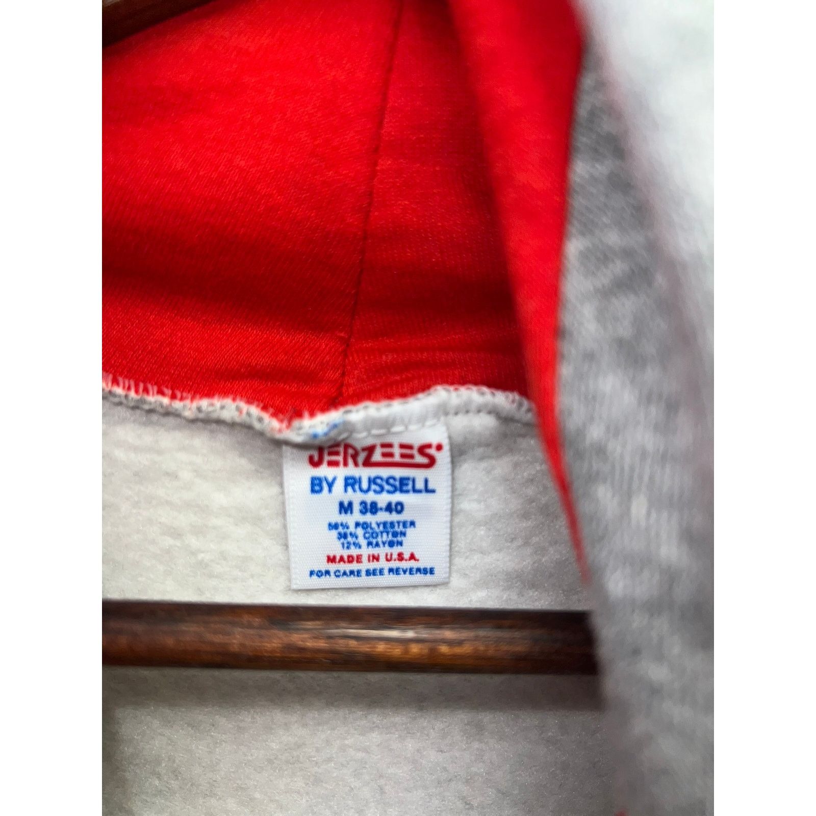 Jerzees Vintage Montana Hoodie Jacket Outerwear VTG M 80s 90s Medium Size US M / EU 48-50 / 2 - 5 Thumbnail