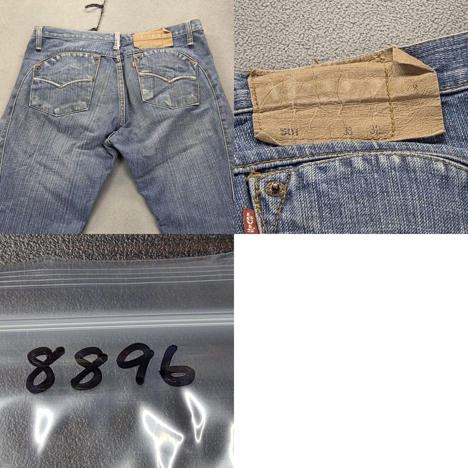 Levi's Levis 501 Jeans Mens Straight Denim Blue Medium Wash 32x30 Classic Fit Pockets Button Vintage No Size US 32 / EU 48 - 10 Thumbnail
