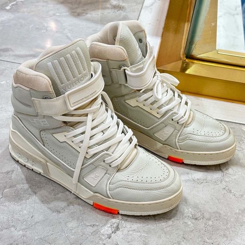 Louis Vuitton Louis Vuitton Trainer Stylish High-Top Sneakers 0079 Size US 10 / EU 43 - 1 Thumbnail