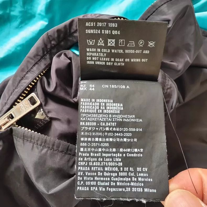 Prada Prada Reversible Nylon Jacket with Logo -2505 Size US L / EU 52-54 / 3 - 6 Thumbnail