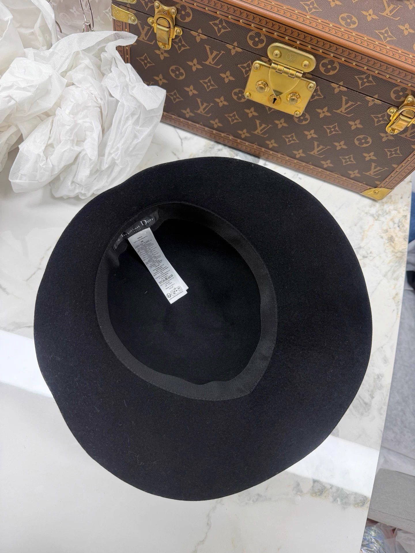 Dior Dior 26 D-Tulipe narrow-bell hat 58 new tagless Size ONE SIZE - 3 Thumbnail