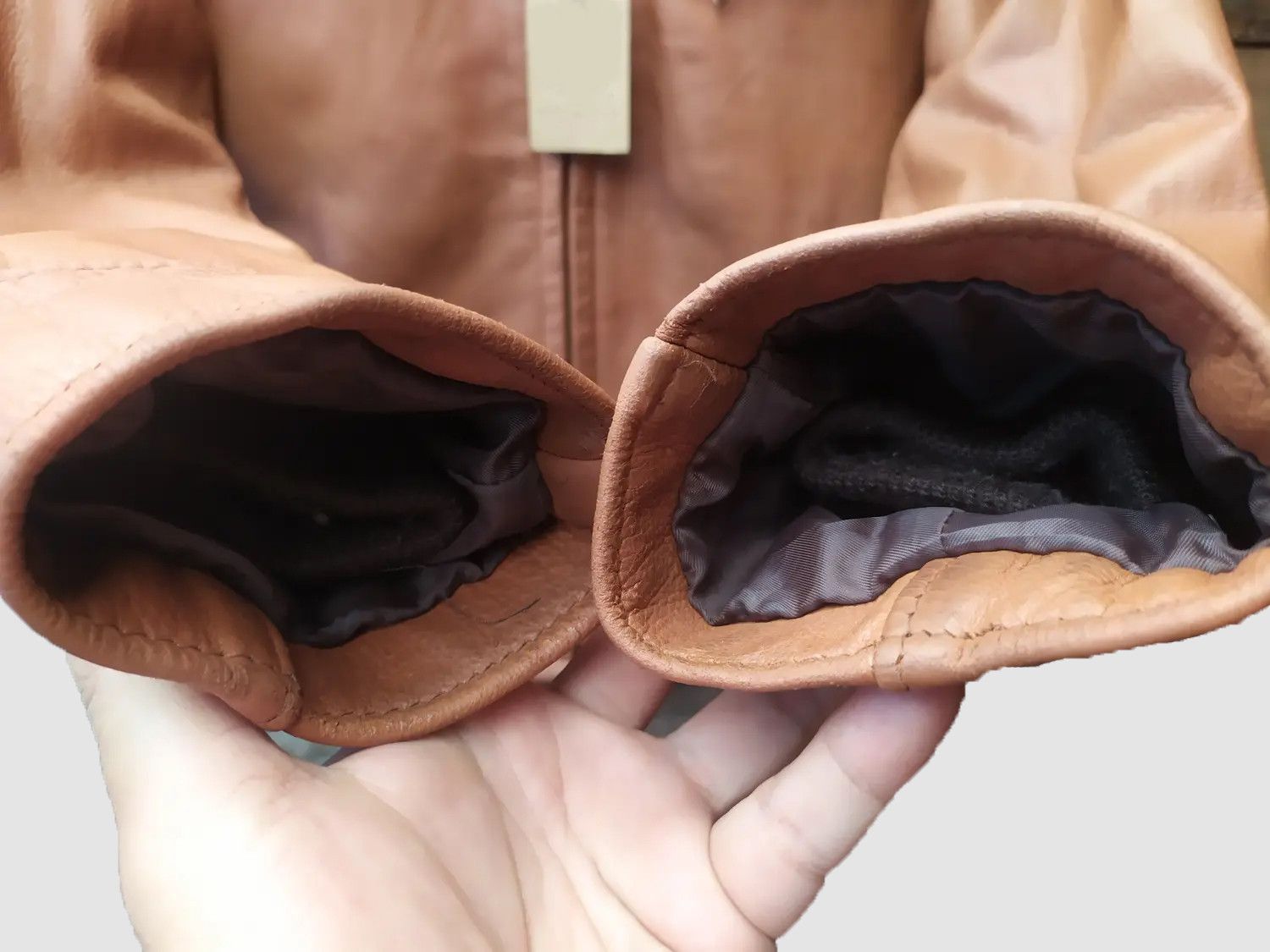 Genuine Leather ❤️ BROWN LEATHER JACKET STREETWEAR Size US M / EU 48-50 / 2 - 4 Thumbnail
