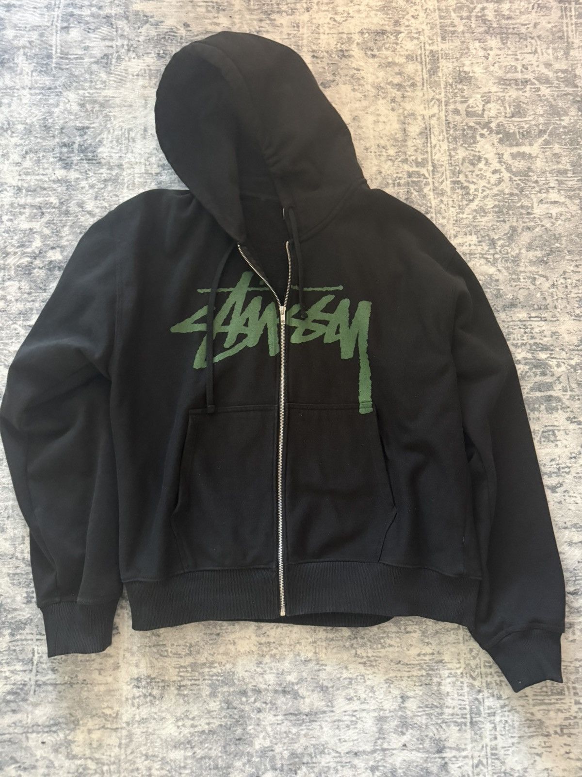 Stussy Stussy Fire App. Hoodie Black XXL | Grailed
