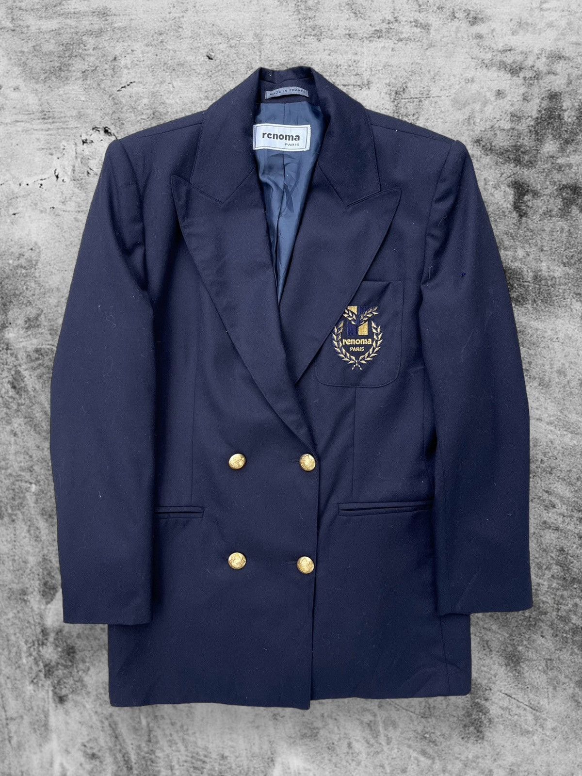 Designer × Renoma Renoma Paris Double Breasted Gold Button Blazer Size US S / EU 44-46 / 1 - 1 Thumbnail