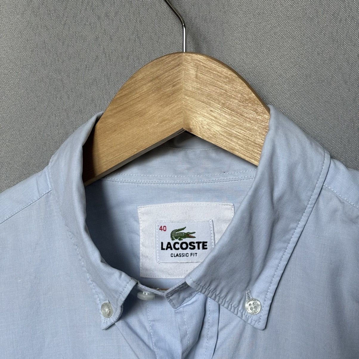 Lacoste Lacoste shirt button up blue small basic casual streetwear Size US S / EU 44-46 / 1 - 4 Thumbnail