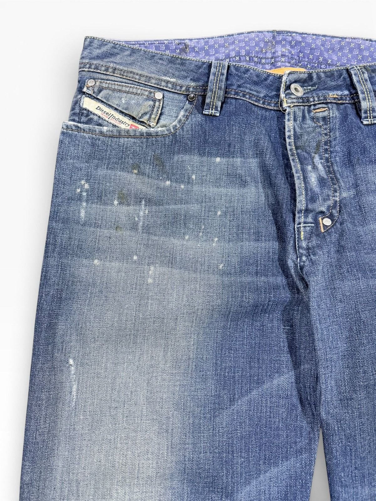 Diesel Authentic🔥Diesel Shazor Bell Bottom Wash Denim Size US 35 - 4 Thumbnail