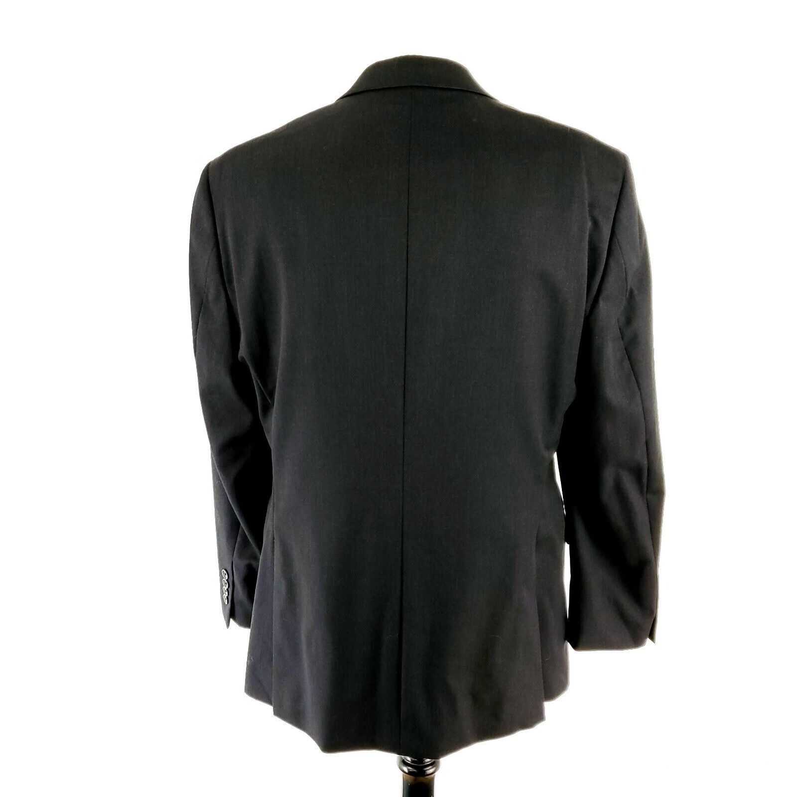 Pronto Uomo Pronto Uomo Platinum Wool 2 Button Blazer 40R Charcoal Gray Size 40R - 5 Thumbnail