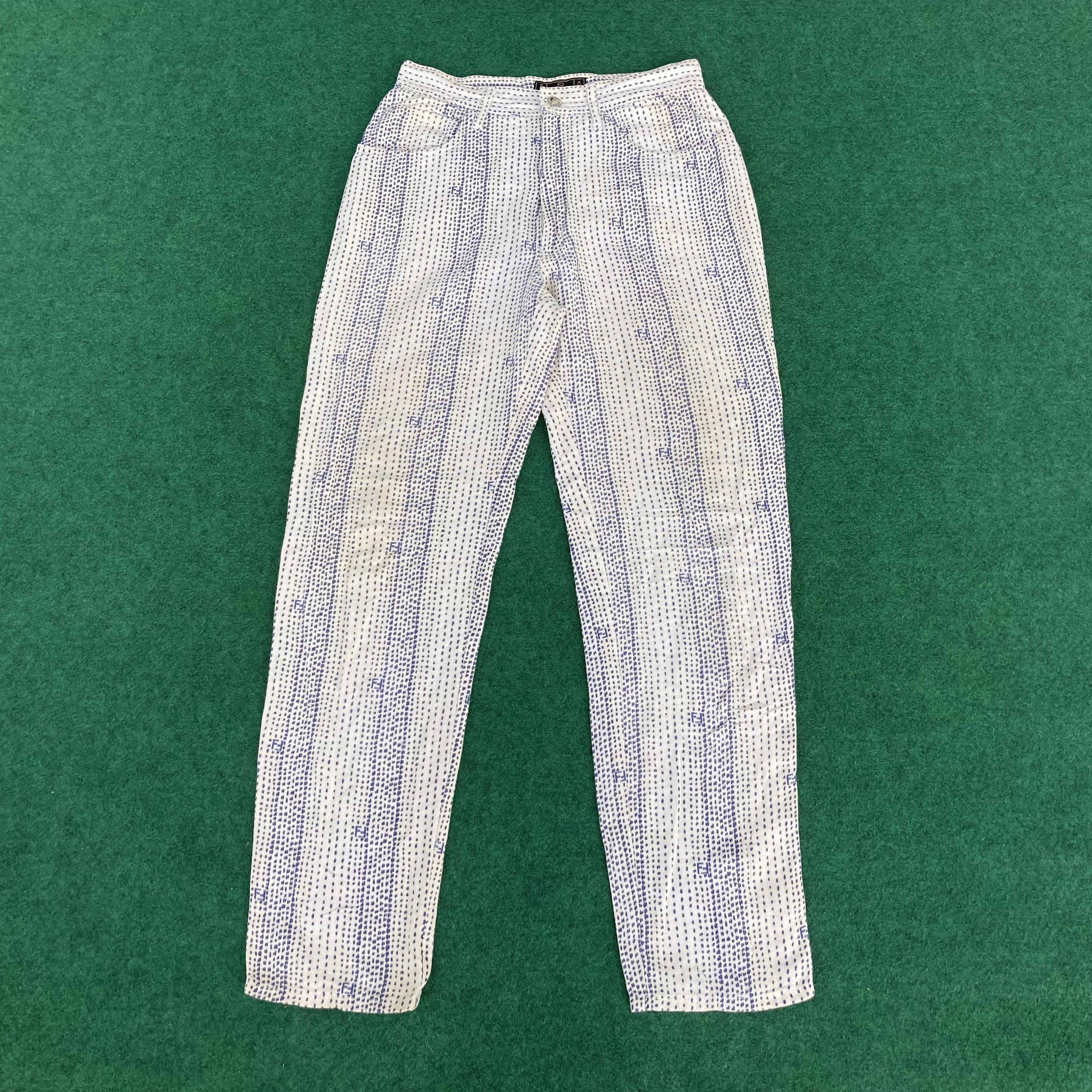 Designer × Fendi × Vintage Vtg Fendi FF Pants Sz 28 Trouser Jeans Size US 28 / EU 44 - 1 Thumbnail
