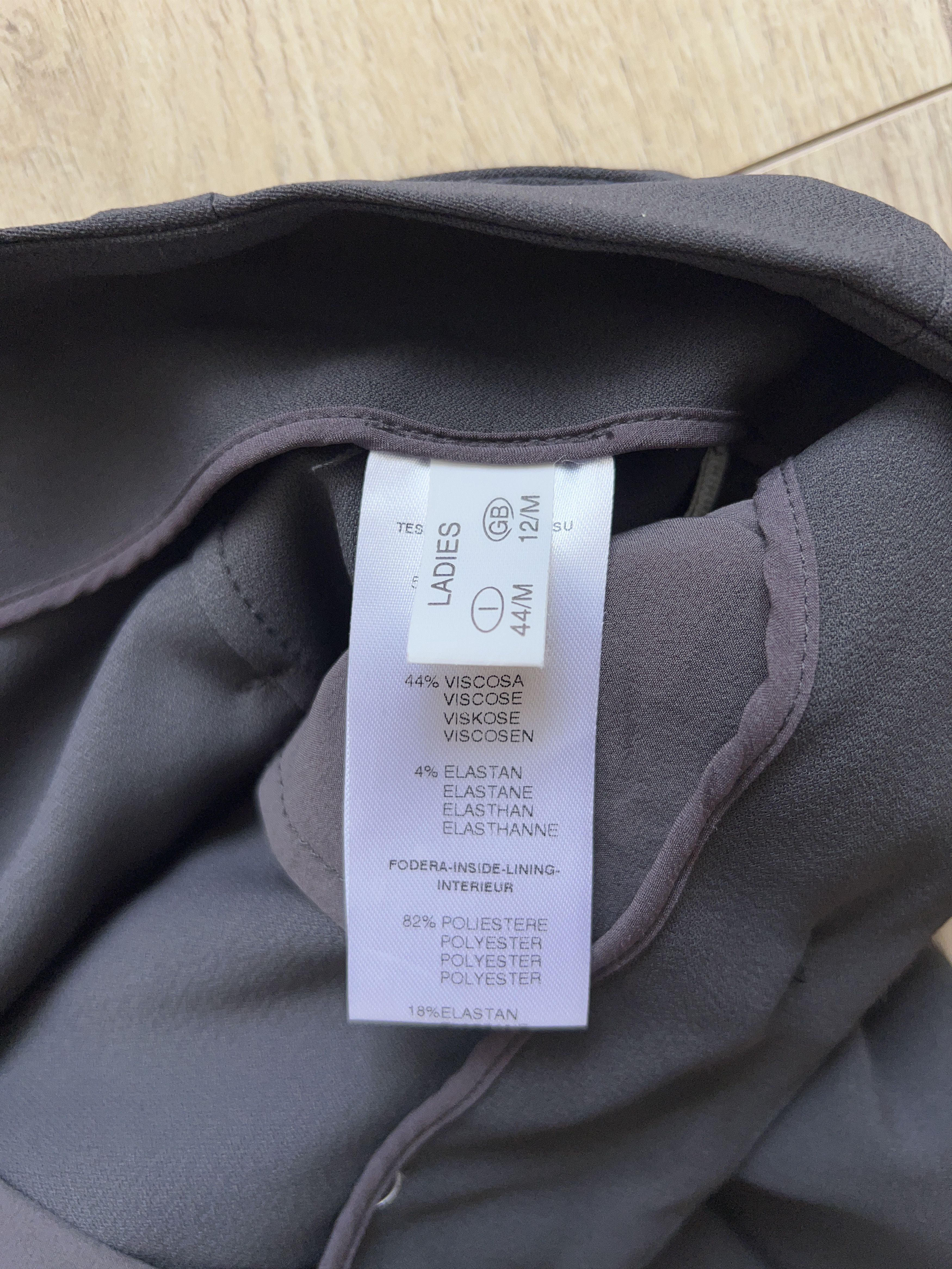 Designer × Fabiana Filippi Womens Belted High Waist Pants Trousers Dark Grey Size M Size 30" / US 8 / IT 44 - 6 Thumbnail