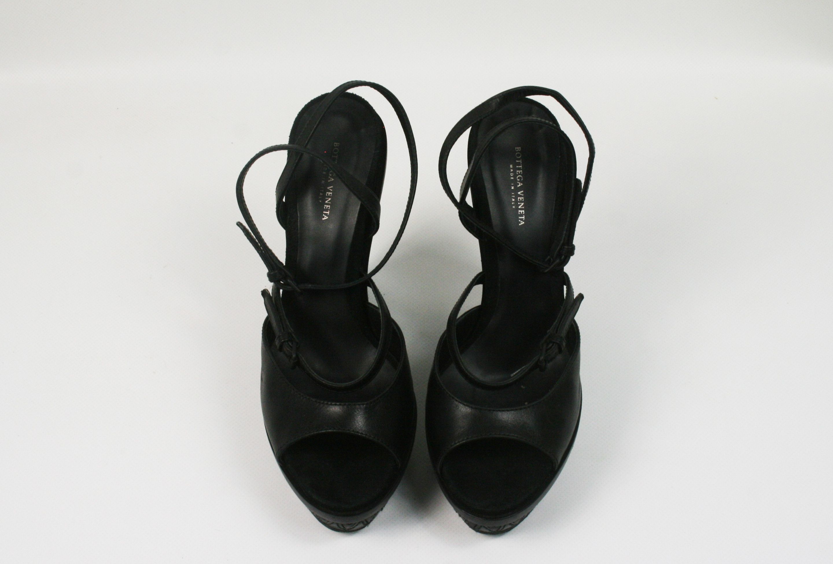 Bottega Veneta Wedge Tanned Leather Sandals Size US 8 / IT 38 - 5 Thumbnail