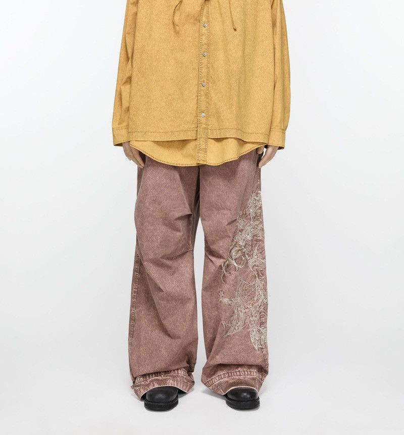 Acne Studios Acne Studios DC Comics Embroidered Trousers Old Pink / Rust Size US 33 - 1 Thumbnail