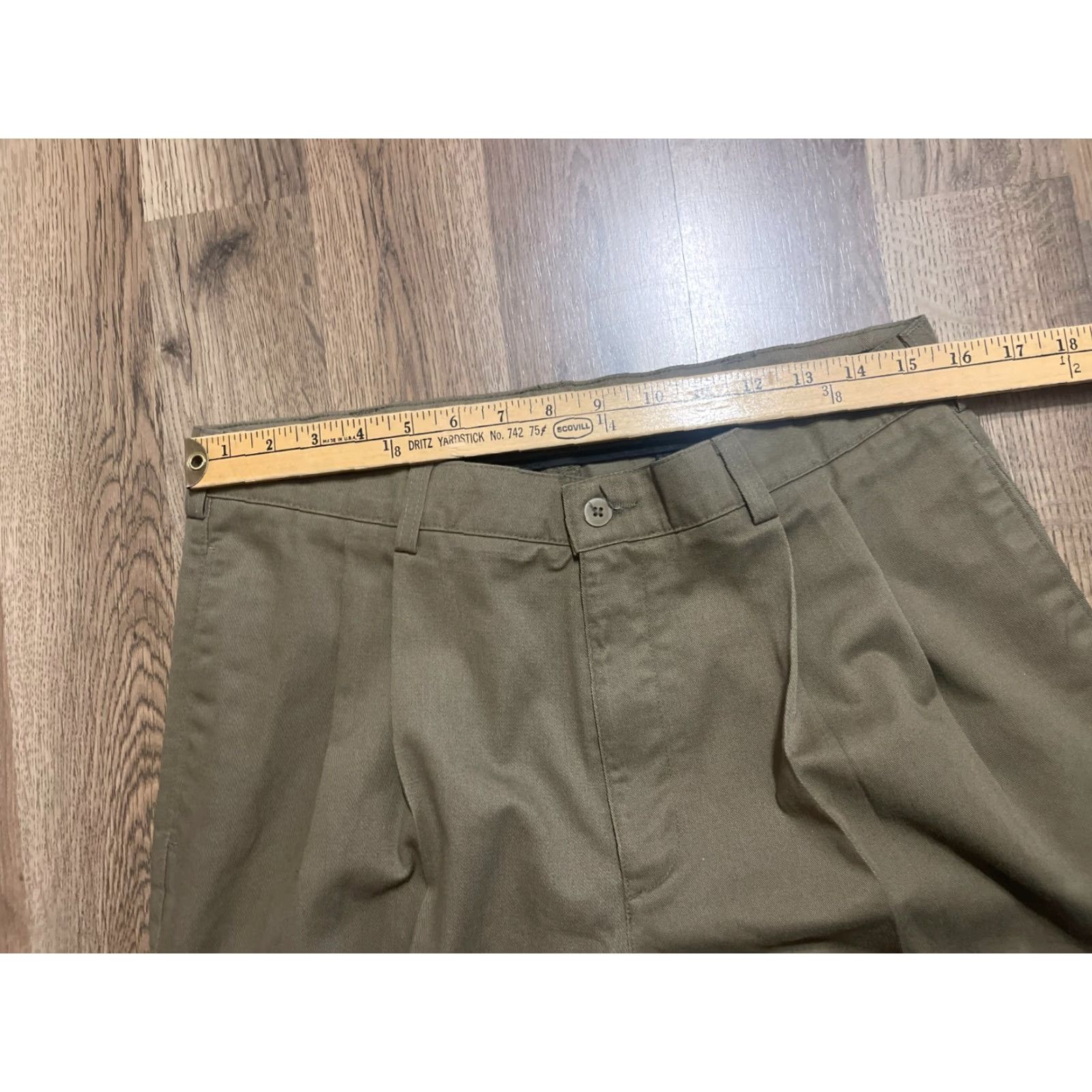 Savane SAVANE Pants Men's Dress Pants Brown 34x31 Pleated Regular Inseam 31 in Casual Vintage? (No vintage) Size US 34 / EU 50 - 4 Thumbnail
