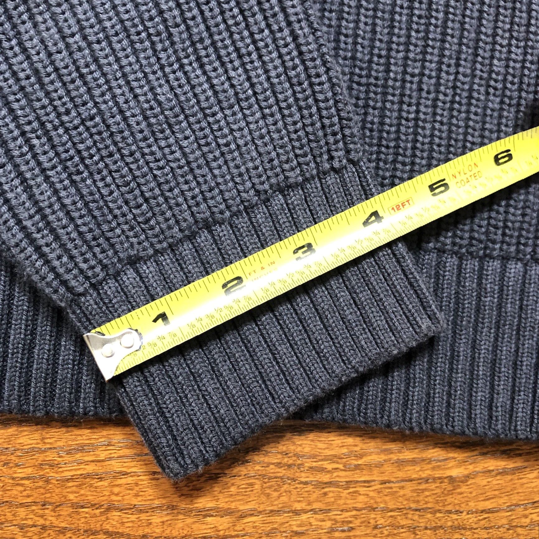 CO Duluth Trading Co Mens M Faded Blue Shawl Collar Henley Pullover Elbow Patch Sweater Shirt? Size US M / EU 48-50 / 2 - 6 Thumbnail