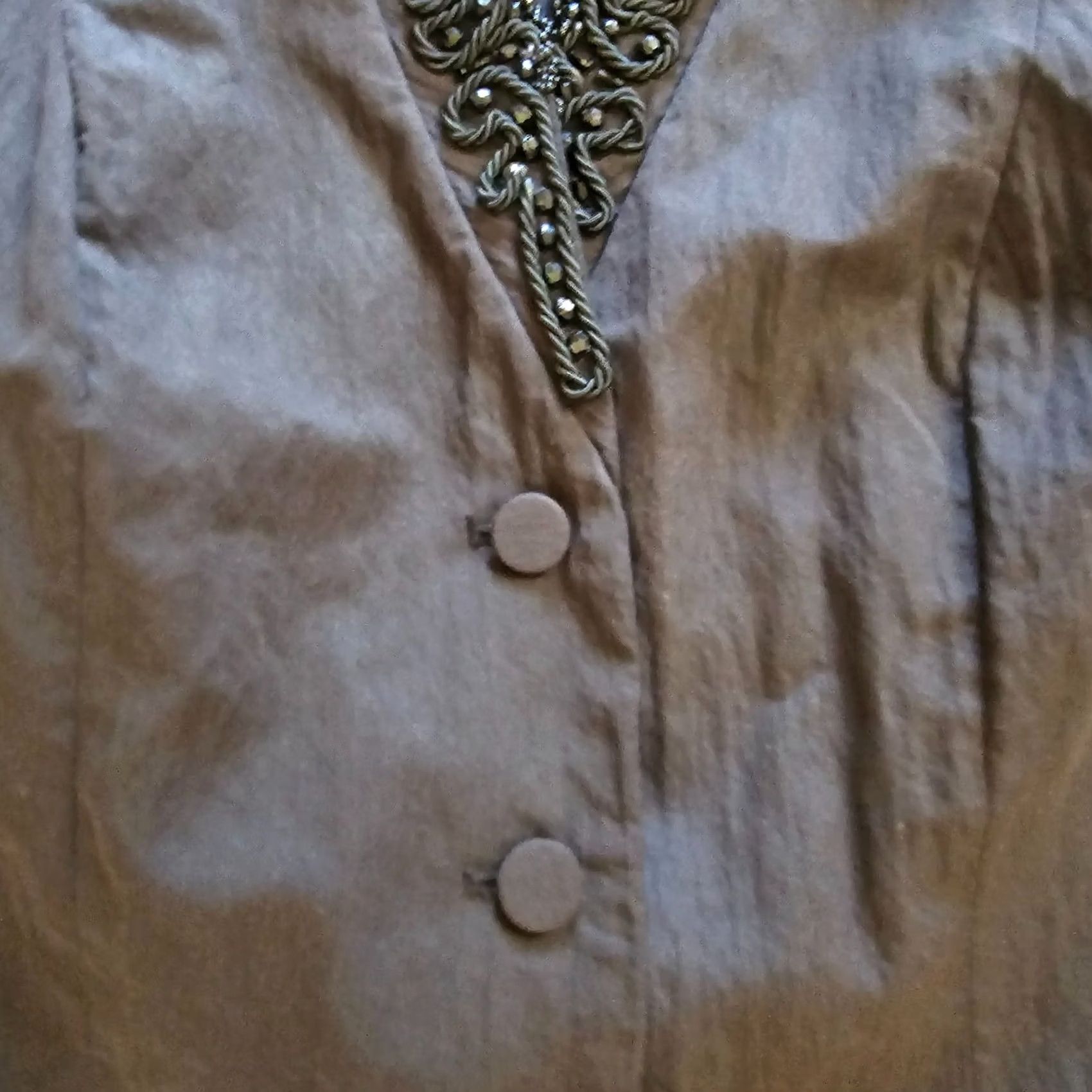 Coldwater Creek Coldwater Creek Jacket Women 18W Black Taffeta Beaded Embroidery Dinner Cocktail Party/Cocktail Size XXL / US 16-18 / IT 52-54 - 6 Thumbnail