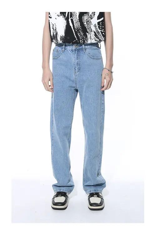 Other Simple classic basic washed light blue jeans Size US 33 - 2 Thumbnail