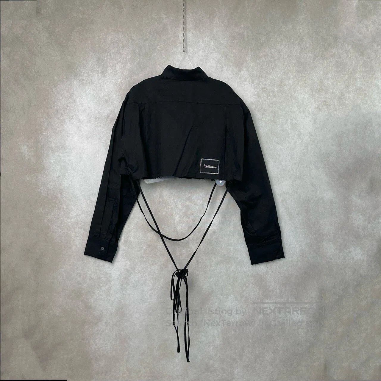 WE11DONE WE11DONE Strappy cropped shirt| Size L / US 10 / IT 46 - 3 Thumbnail