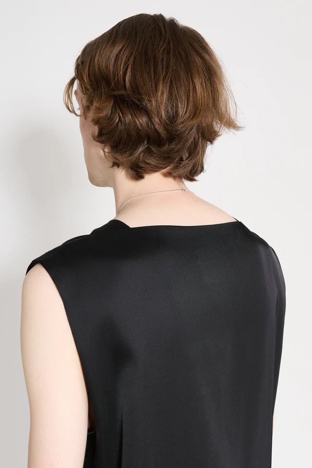 Jil Sander o1y1124 Sleeveless Tank Top in Black Size US XS / EU 42 / 0 - 6 Thumbnail