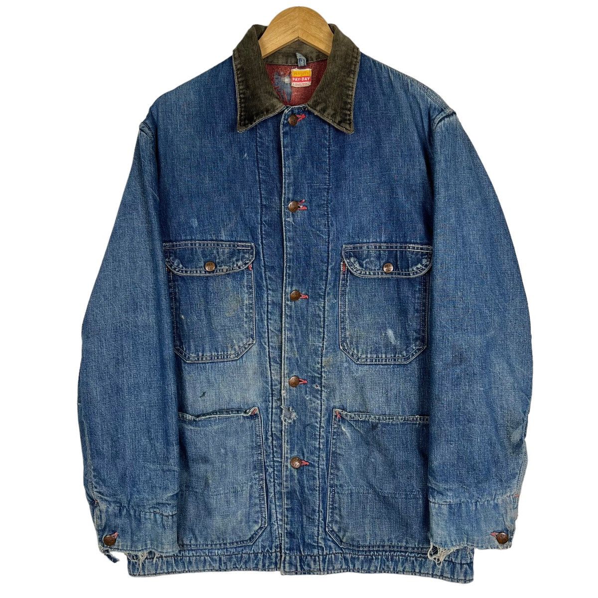 JCPenney 🔥 TRUE VINTAGE 1950s PAY DAY PENNY'S BLANKET CHORE JACKET Size US M / EU 48-50 / 2 - 19 Thumbnail