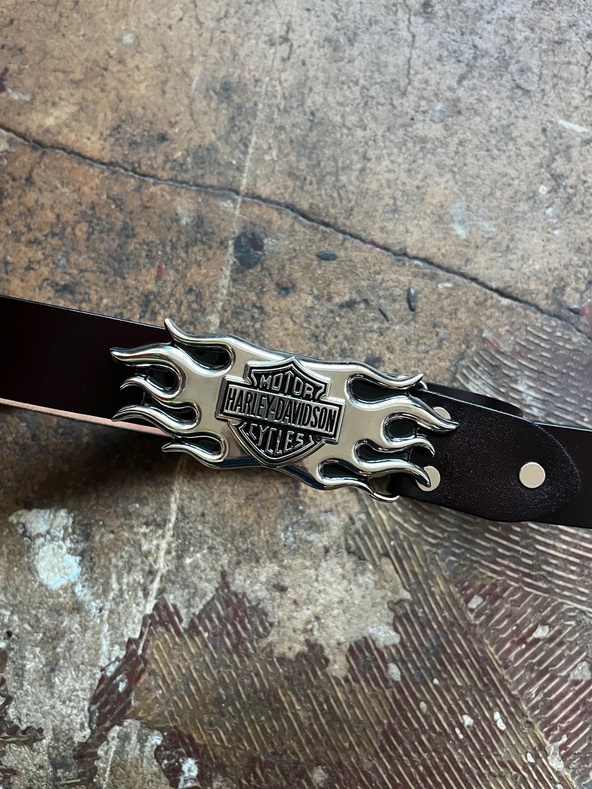 Harley Davidson Harley Davidson Belt Gürtel Black Schwarz Chrome Size ONE SIZE - 1 Thumbnail