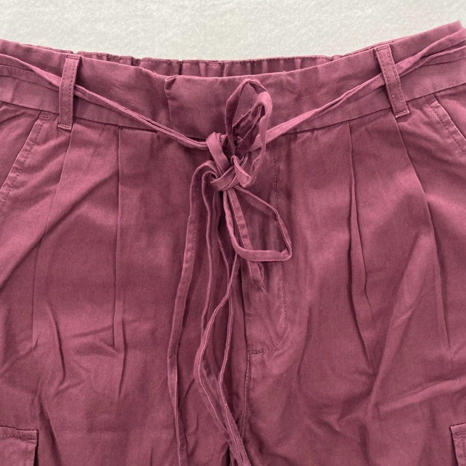Gap GAP Pants Jogger 4 Purple 100% Cotton Belted High Rise NWT Women’s Cargo Pants Gap Size 27" / US 4 / IT 40 - 4 Thumbnail