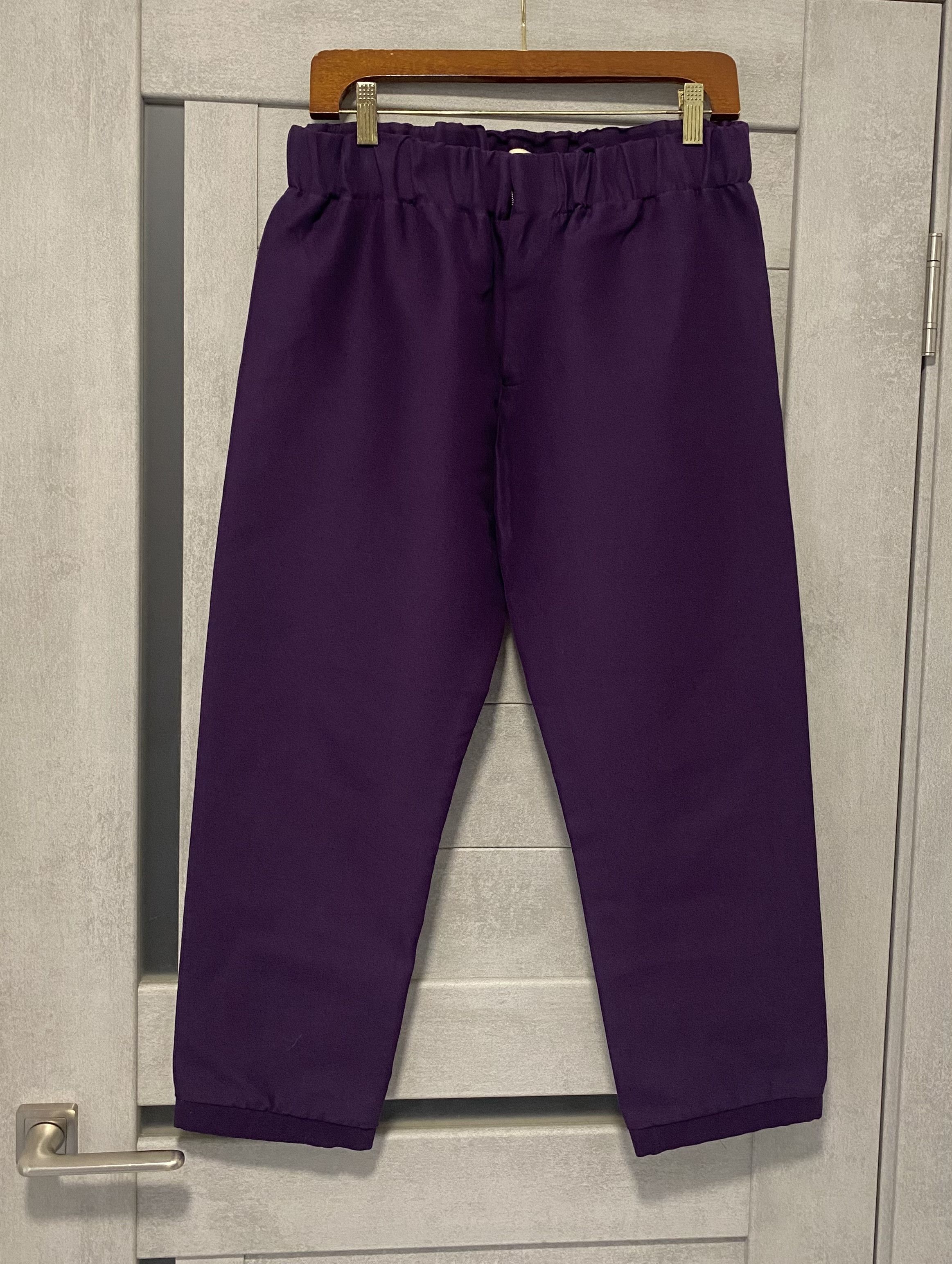 image of Marni Purple Summer Cropped Pants, Women's (Size 30)