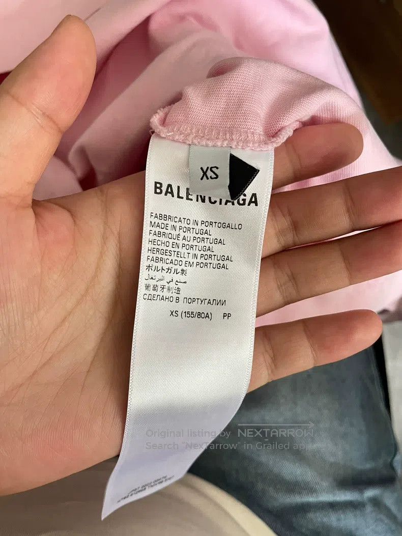 Balenciaga Balenciaga Pink Short Sleeve T-Shirt for Women Size US XS / EU 42 / 0 - 3 Thumbnail