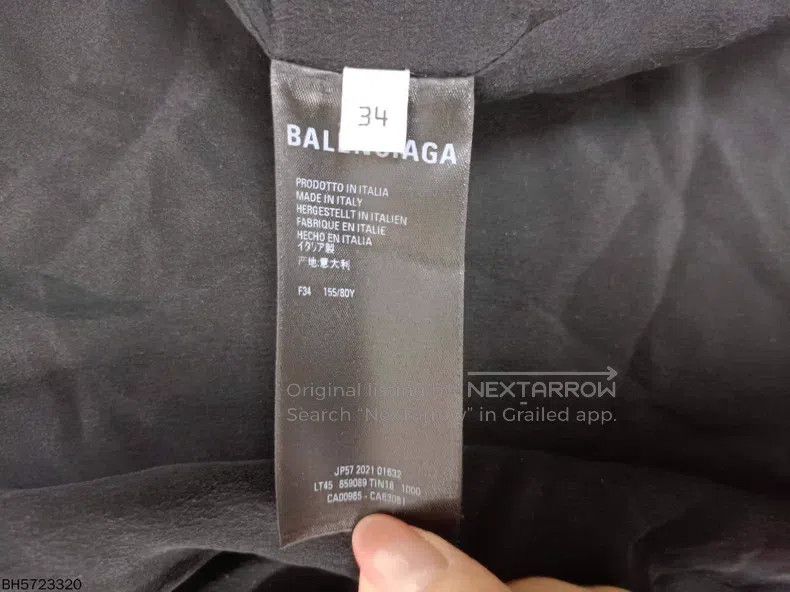 Balenciaga Balenciaga Balenciaga letter print solid color jacket Size XXS / US 00 / IT 34 - 6 Thumbnail