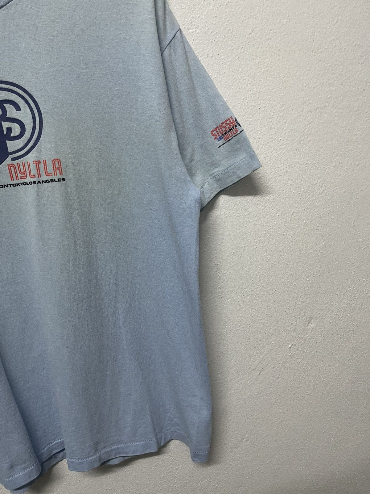 Stussy 90s STUSSY 580INT2 FADED TSHIRT SINGLE STITCH TOP BOTTOM Size US L / EU 52-54 / 3 - 3 Thumbnail