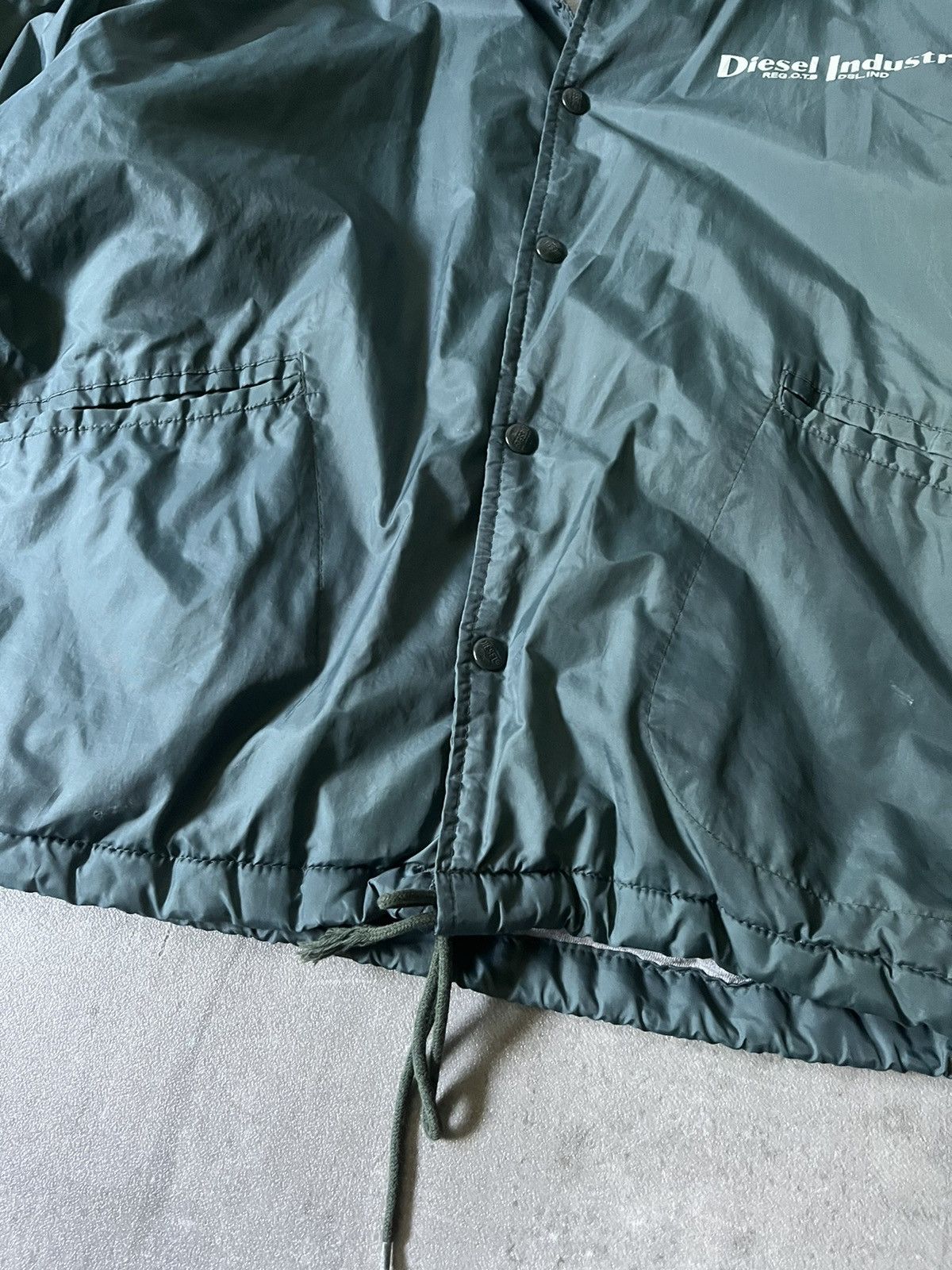 Diesel × Vintage Vintage Diesel bomber jacket big logo button up Size US S / EU 44-46 / 1 - 8 Thumbnail