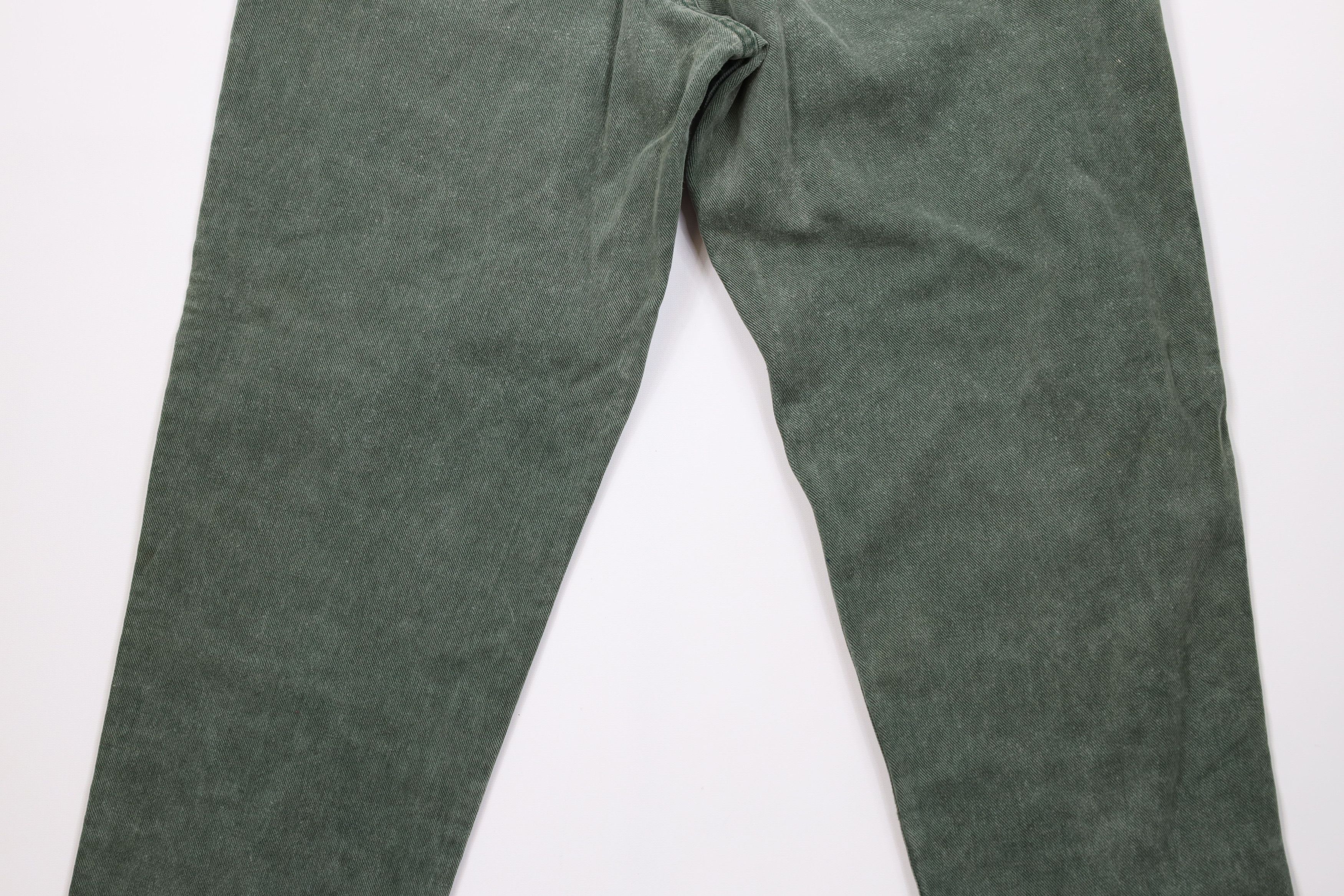 Levi's Vintage 90s Levis 545 Loose Fit Denim Jeans Green USA Size US 33 - 14 Thumbnail