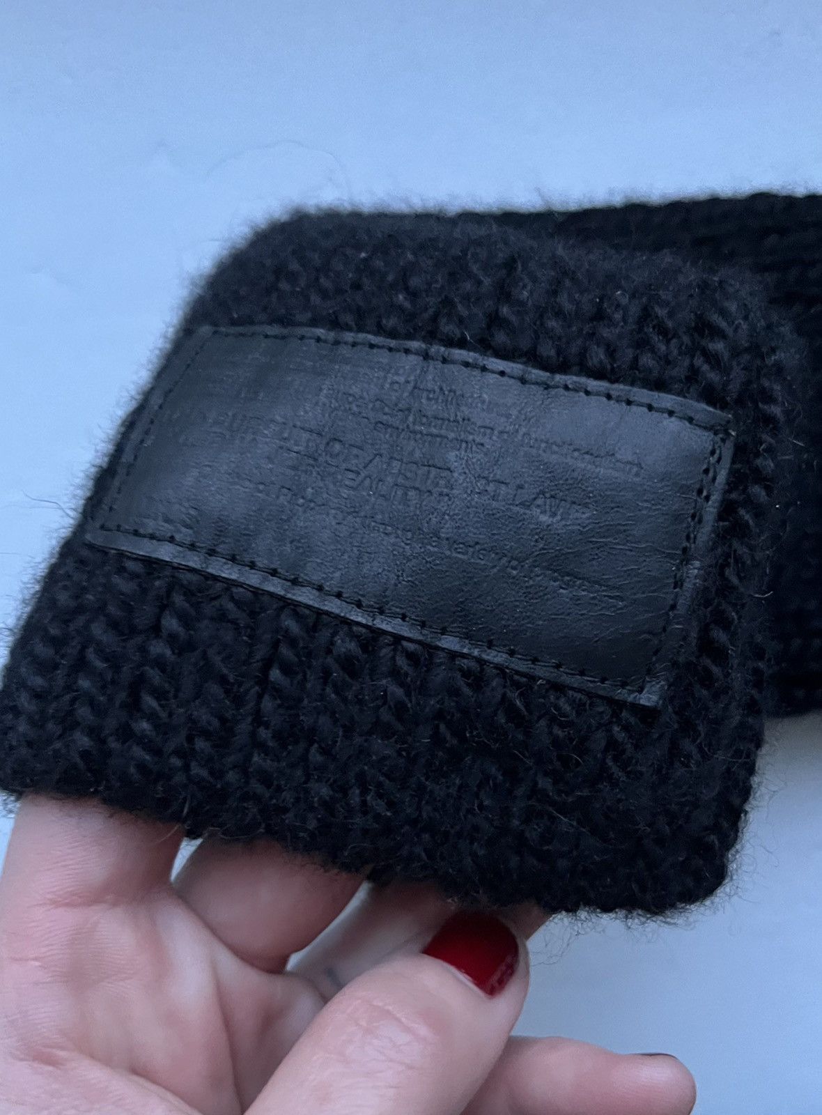 Julius Wool Knit Cut Off Gloves Size ONE SIZE - 5 Thumbnail