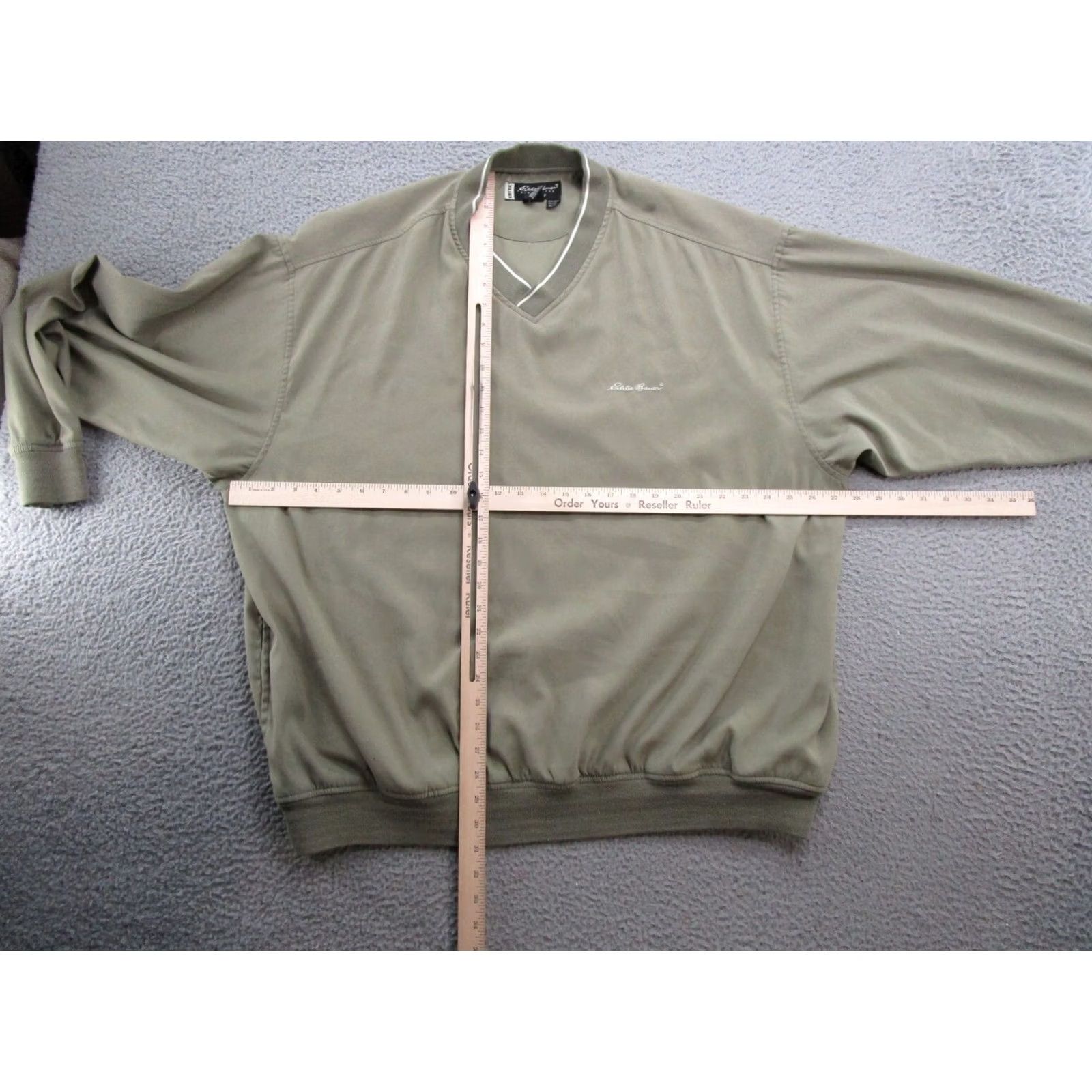 Eddie Bauer VINTAGE Eddie Bauer Ebtek Golf Windbreaker Jacket XL Green Mens 90s 2000s Embroidered Logo, Nylon, Polyester, Lightweight, Mid-Length, Regular Fit Size US XL / EU 56 / 4 - 6 Thumbnail