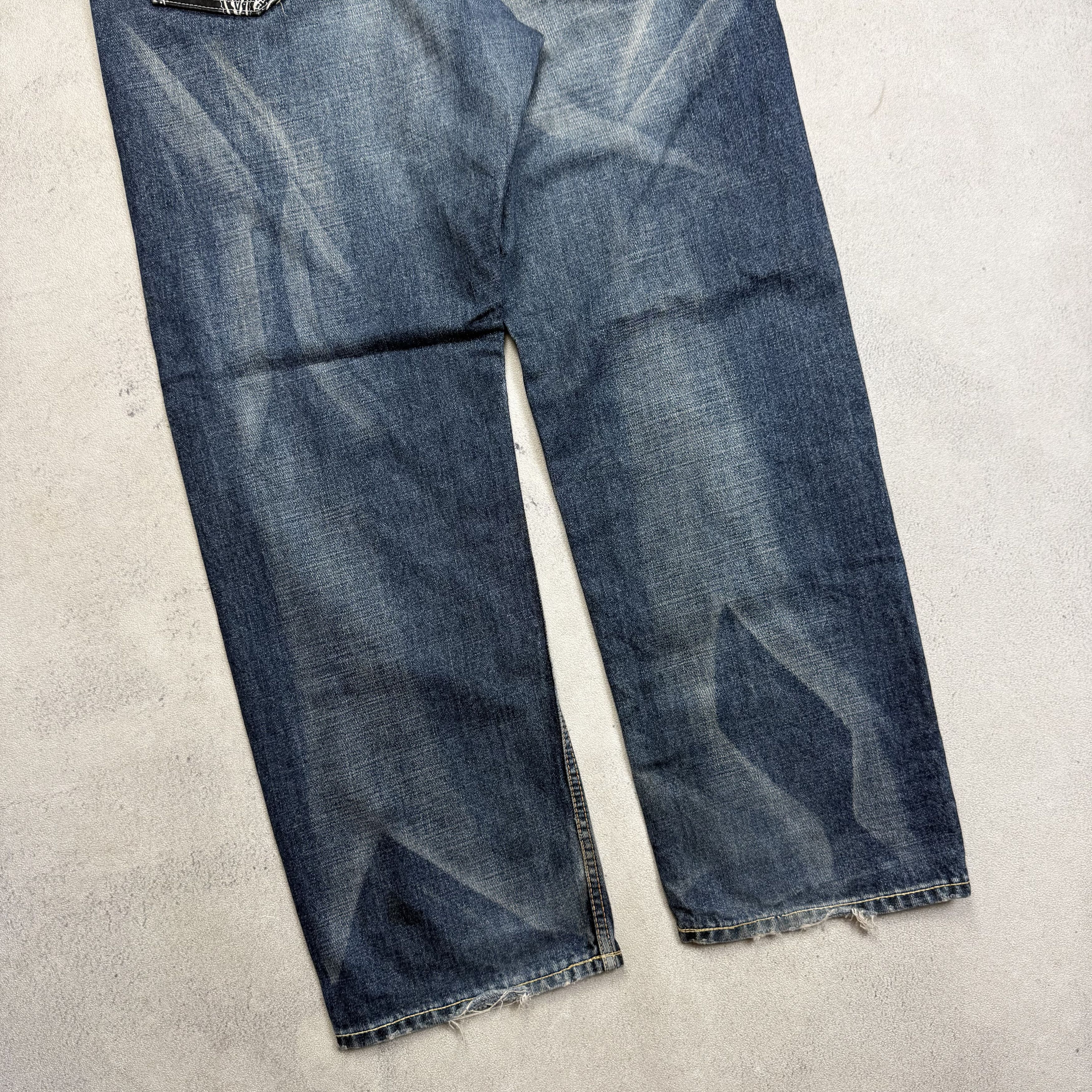 Japanese Brand Scanner Fundamental Product Washed Jeans Size US 36 / EU 52 - 2 Thumbnail