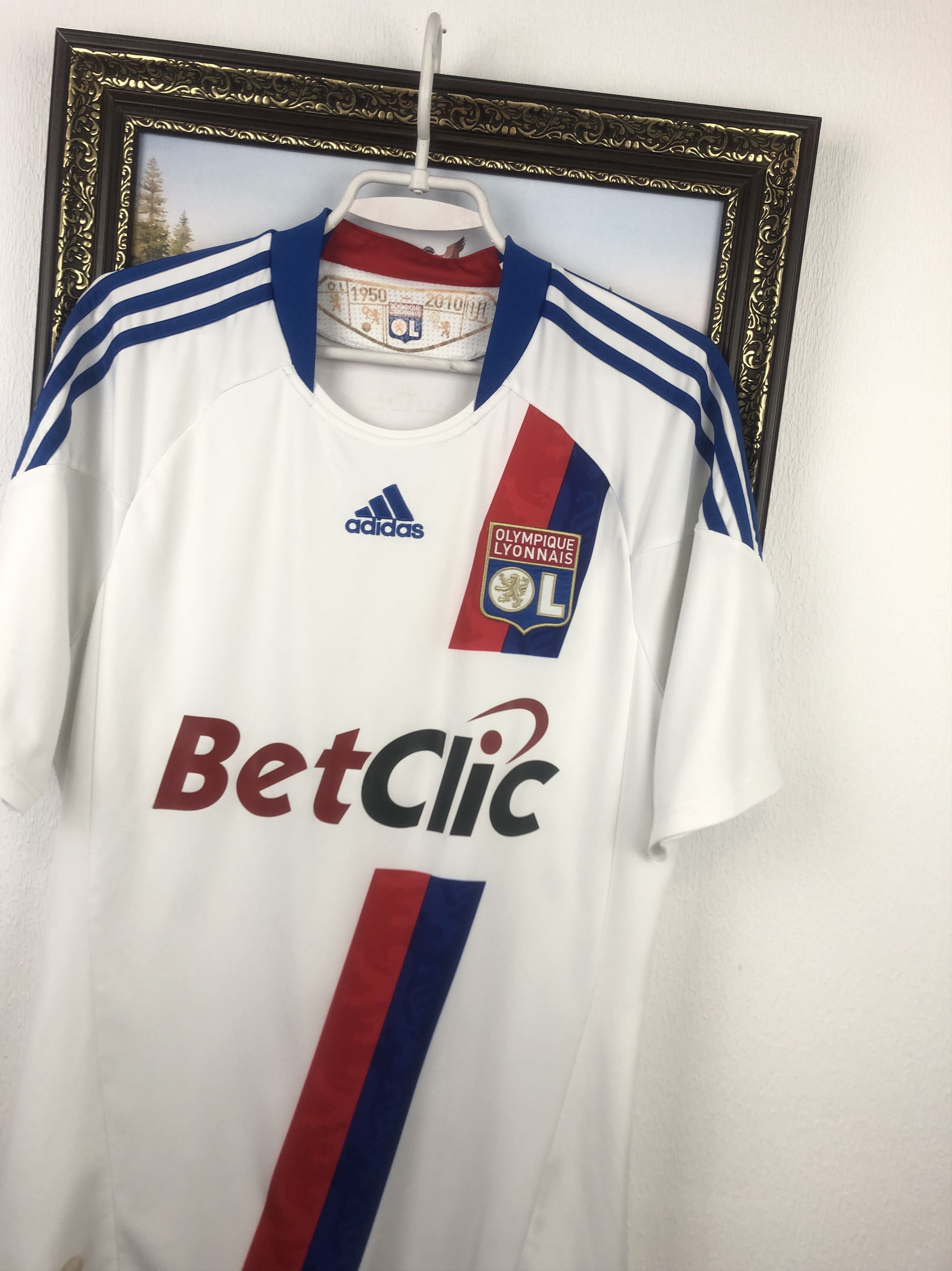 Adidas Olympique Lyonnais football shirt Soccer Jersey Tee Hype Size US S / EU 44-46 / 1 - 4 Thumbnail