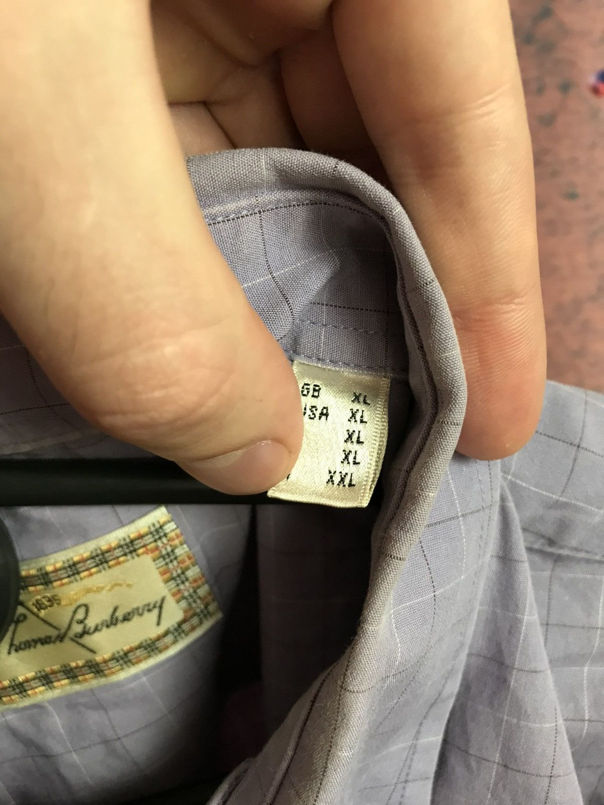 Burberry Thimas Burberry luxury vintage shirt Size US XL / EU 56 / 4 - 5 Thumbnail