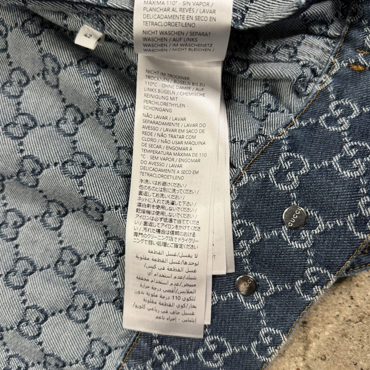 Gucci Gucci Denim Monogram Jacket Size US S / EU 44-46 / 1 - 14 Thumbnail